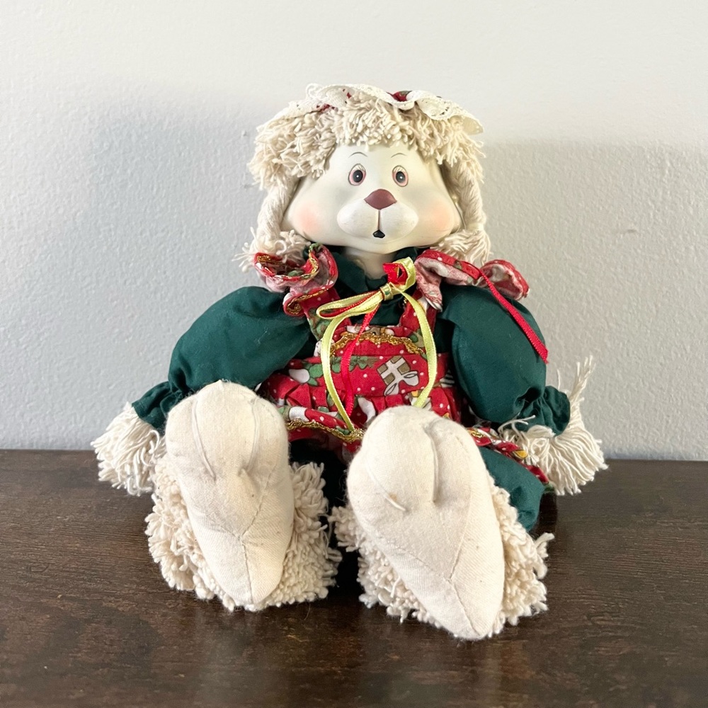 Vintage House of Lloyd Hip and Hop Christmas Around World Porcelain Face Bunny